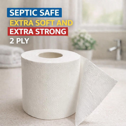 FFinz Extra Soft Toilet Tissue Roll-2 Ply 100% Virgin Wood Pulp(48 Roll) 12000 Sheets