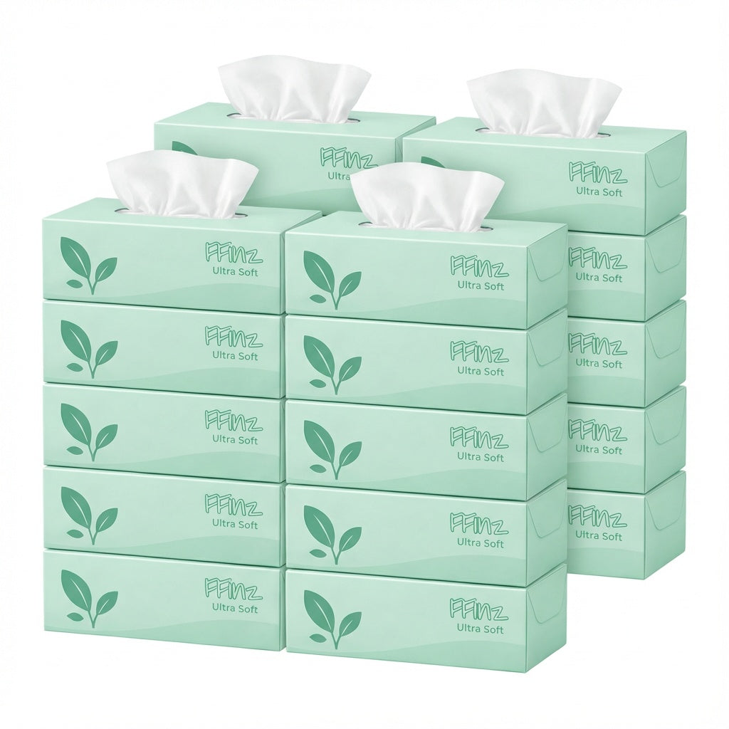 FFinz Ultra Soft Facial Tissues – Premium Soft Touch. 15 box , 3000 Sheets