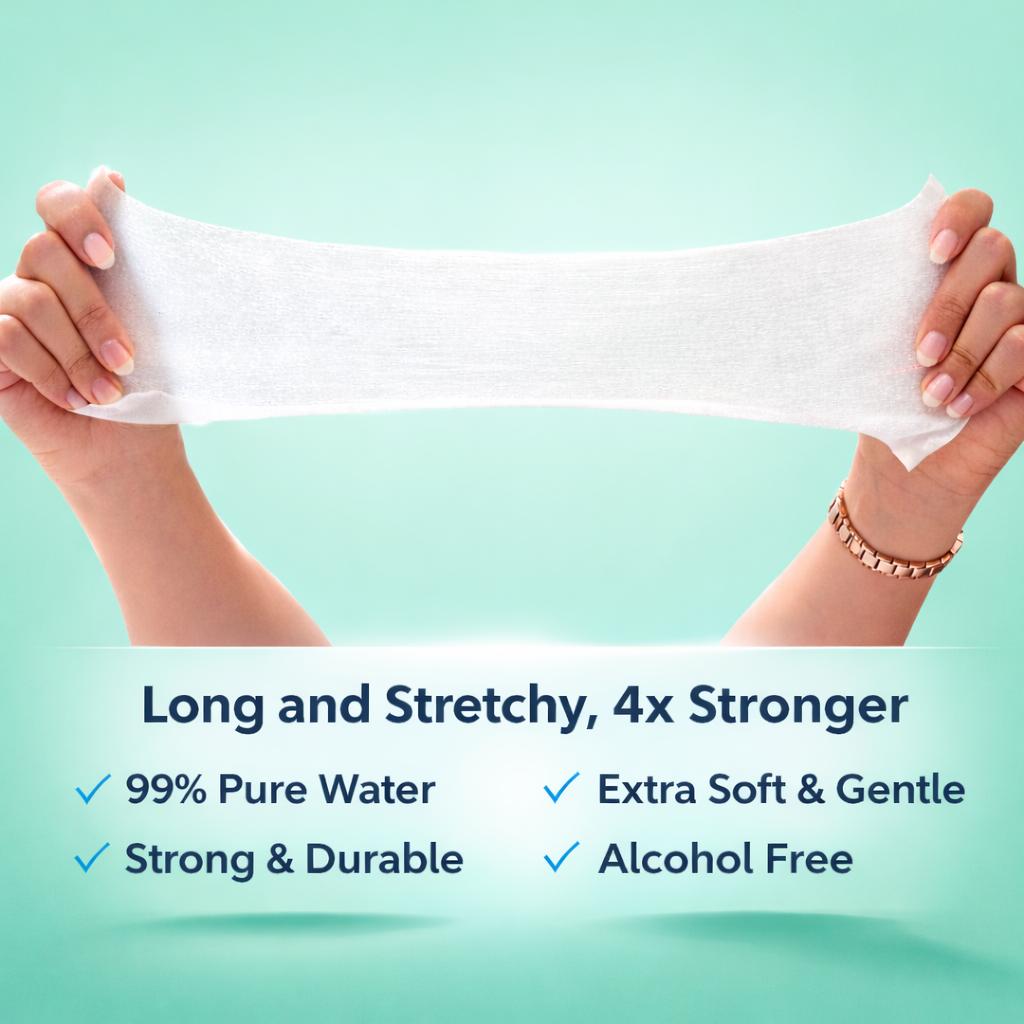 FFinz Baby Water Wipes – 99.9% Pure Water, Hypoallergenic, Fragrance-Free, Sensitive Baby Skin Wipes – Gentle & Soft. 12 Pack, 960 Wipes